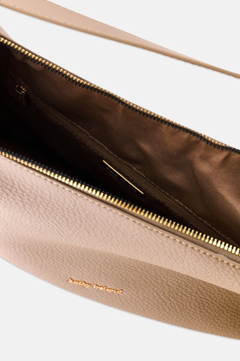 Kathy Ireland Women Brand Logo Handbag, Taupe - Image 2