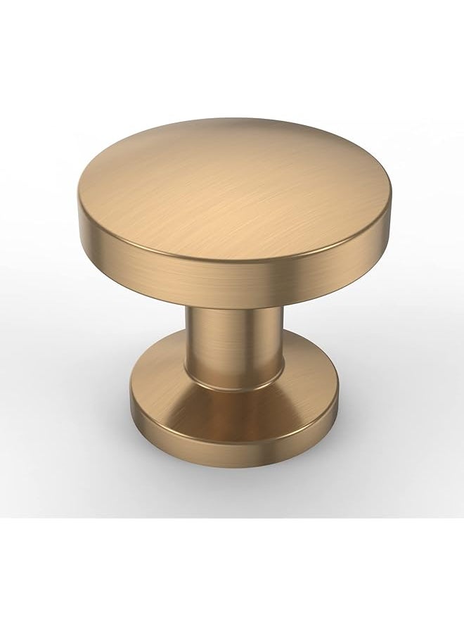PROMASS promass 10 Pack Champagne Bronze Kitchen Cabinet Knobs Dresser Knobs Drawer Knobs Cabinet Hardware Zinc Knobs for Dresser Drawers  - Image 1