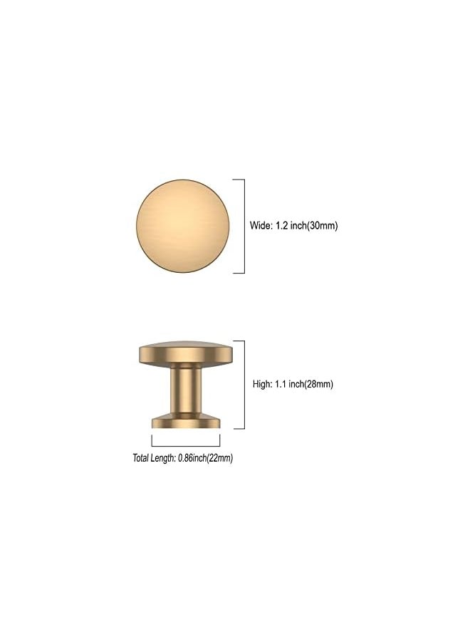 PROMASS promass 10 Pack Champagne Bronze Kitchen Cabinet Knobs Dresser Knobs Drawer Knobs Cabinet Hardware Zinc Knobs for Dresser Drawers  - Image 3