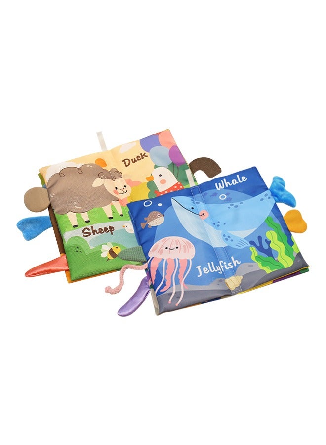 Educational Cloth Book for Baby, Fun Interactive Fabric Book, A Great Helper for Baby's Reading Enrichment - Image 1