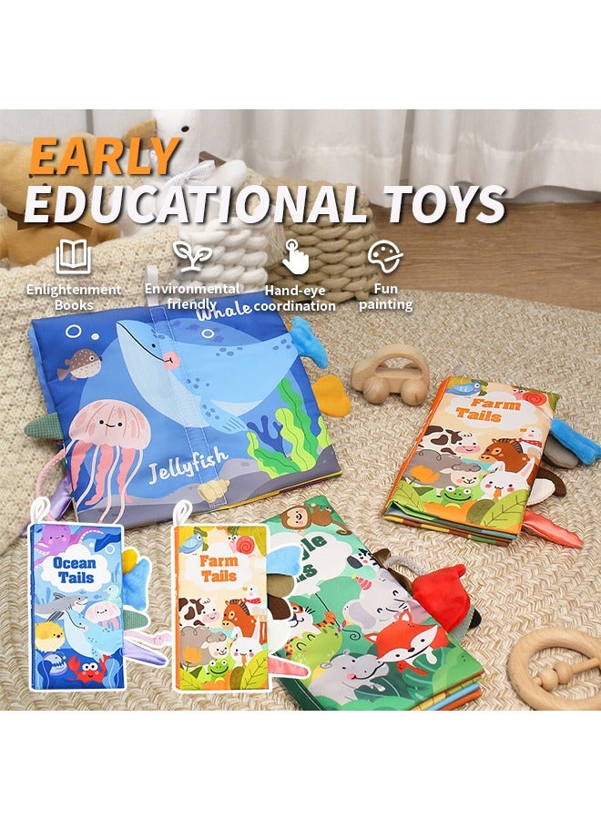 Educational Cloth Book for Baby, Fun Interactive Fabric Book, A Great Helper for Baby's Reading Enrichment - Image 2