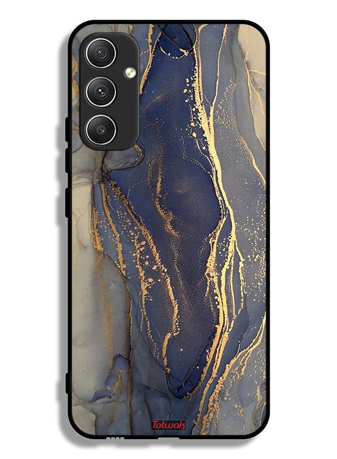 Tolwak Samsung Galaxy A34 5G Protective Case Cover Gliter Marble Pattern - Image 1