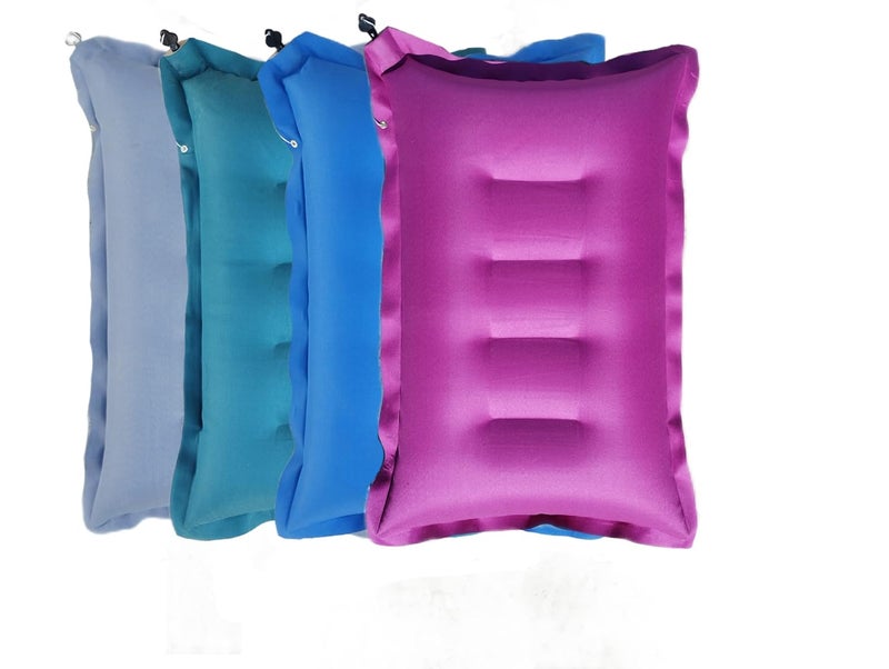 Generic Shivam Cart Pack of 4 Cushion Sleeping Bag Backpacking Pillow Soft Comfortable Air Inflatable Travel Pillow Tourist Pillow Sleeping Tourist Pillow Multi Color  - Image 5