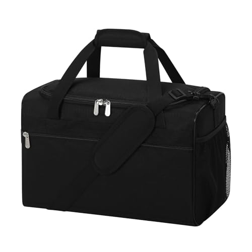 iFARADAY 20L Small Duffle Bag for Gym Carry On Personal Item Travel Duffle Bag Weekender Overnight Bag for Travel Sports Workout Black - Image 1