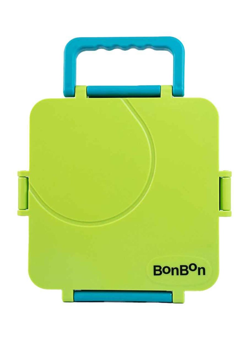 - Grand 3-4 Compartments Leakproof Lunchbox - Green/Blue