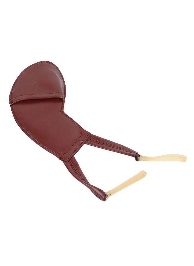 Thoraya - Violin Shoulder Rest Pad Handmade Soft Sheepskin Violin Chin Rest Cover for Practice Brown 1/8 1/16 - Image 1
