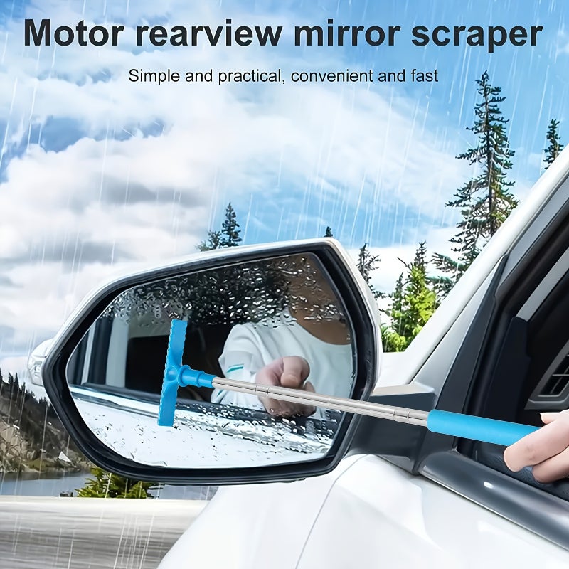 Telescopic Car Brush with Squeegee – Double-Sided Windshield Cleaner & Frost Remover, Adjustable Length for Car Glass - Image 5