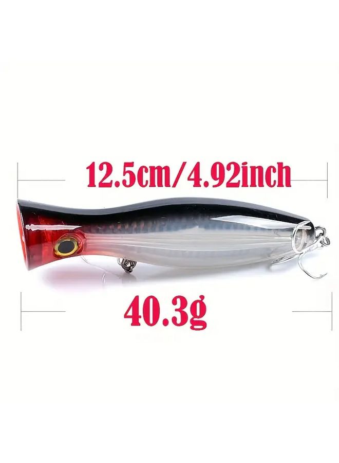 Red Head Laser Fishing Lure Long Distance Floating Bait with Water Splash and Reflective Design - Image 2