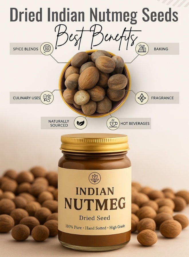 زهر بذور جوزة الطيب الهندية المجففة من AL ZAHR - نقية 100%، فرز يدوي، عالية الجودة - بذور عطرية طبيعية - Image 2