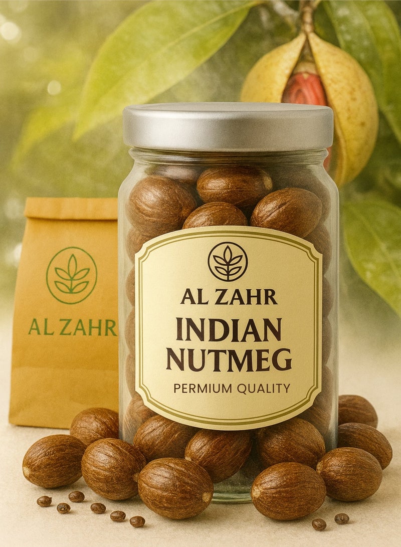 Zahr AL ZAHR Indian Nutmeg Dried Seeds – 100% Pure, Hand-Sorted, High Grade – Natural Aromatic Seeds - Image 1