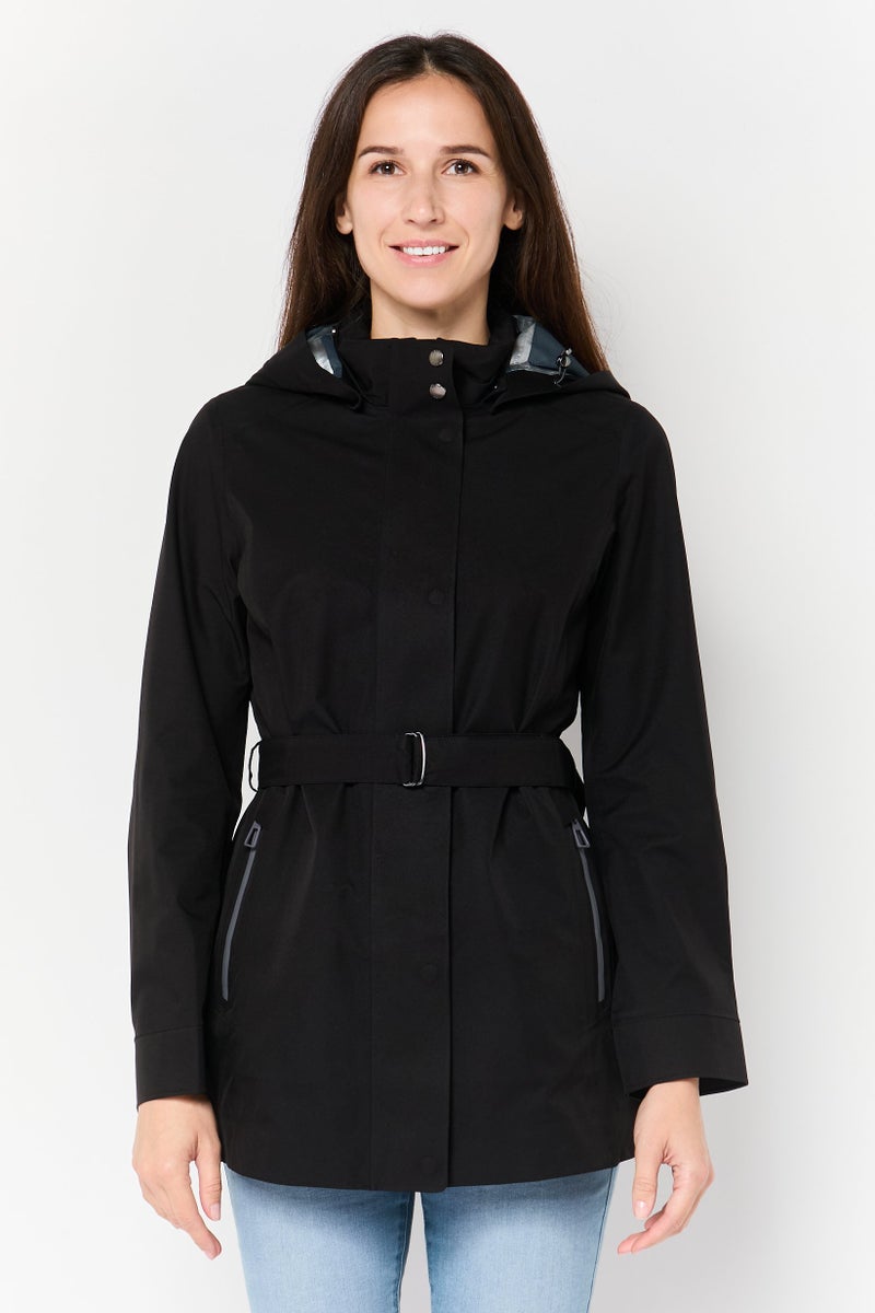 GEOX Women Plain Bomber Jacket, Black - Image 1