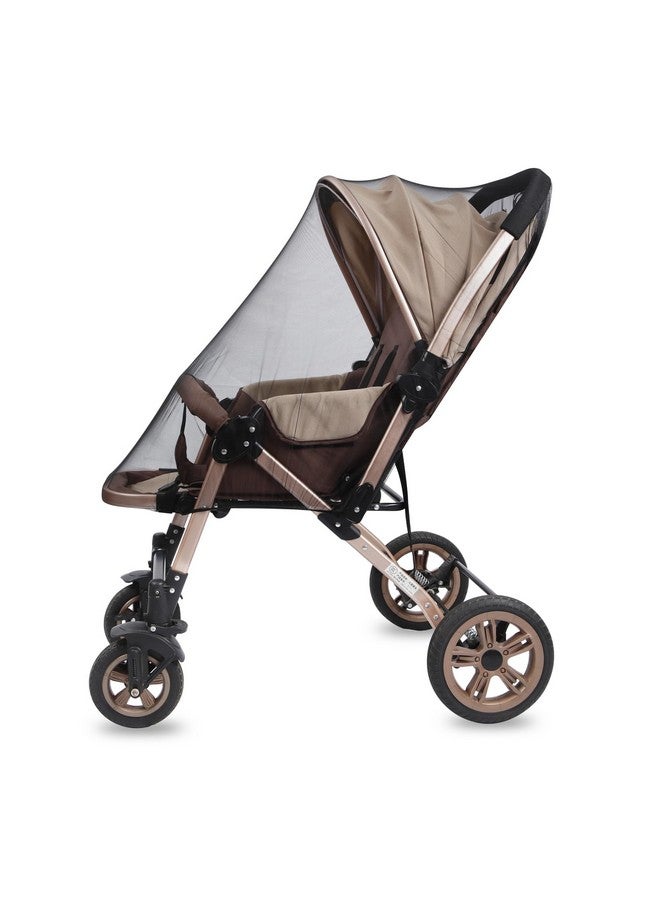 PandaEar 2 Pack Mosquito Net for Strollers, Universal Baby Bug Net for Strollers, Car Seat, Bassinet, Cradle -Black - Image 5