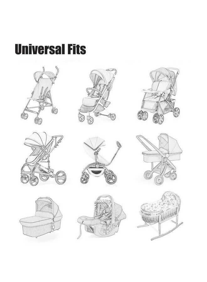 PandaEar 2 Pack Mosquito Net for Strollers, Universal Baby Bug Net for Strollers, Car Seat, Bassinet, Cradle -Black - Image 3