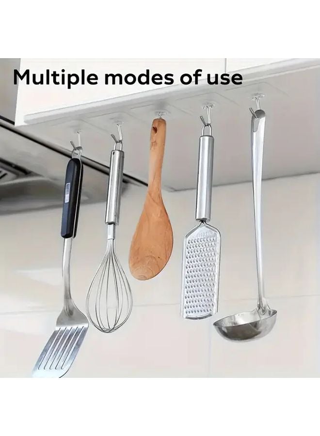 51pcs Transparent Self Adhesive Hooks No Residue Wall Mounts for Kitchen Bathroom Storage - Image 3