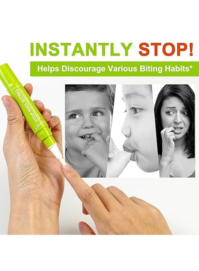 Elaimei Nail Biting Treatment for Kids, (2pcs) Thumb Sucking Deterrent, Nail Biting Prevention for Kids, Safe and Natural Plant Bitter Formula, Nail Care Stop Biting Nails-0.24floz - Image 2