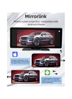 AROAQ 9.3 Inch Car Stereo MP5 Player BT Hands-Free Calling FM Radio Support Carplay Android Auto Phone Link Reversing Assist U-Disk/TF Card with Adjustable Bracket  - Image 4