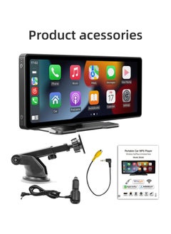 AROAQ 9.3 Inch Car Stereo MP5 Player BT Hands-Free Calling FM Radio Support Carplay Android Auto Phone Link Reversing Assist U-Disk/TF Card with Adjustable Bracket  - Image 5