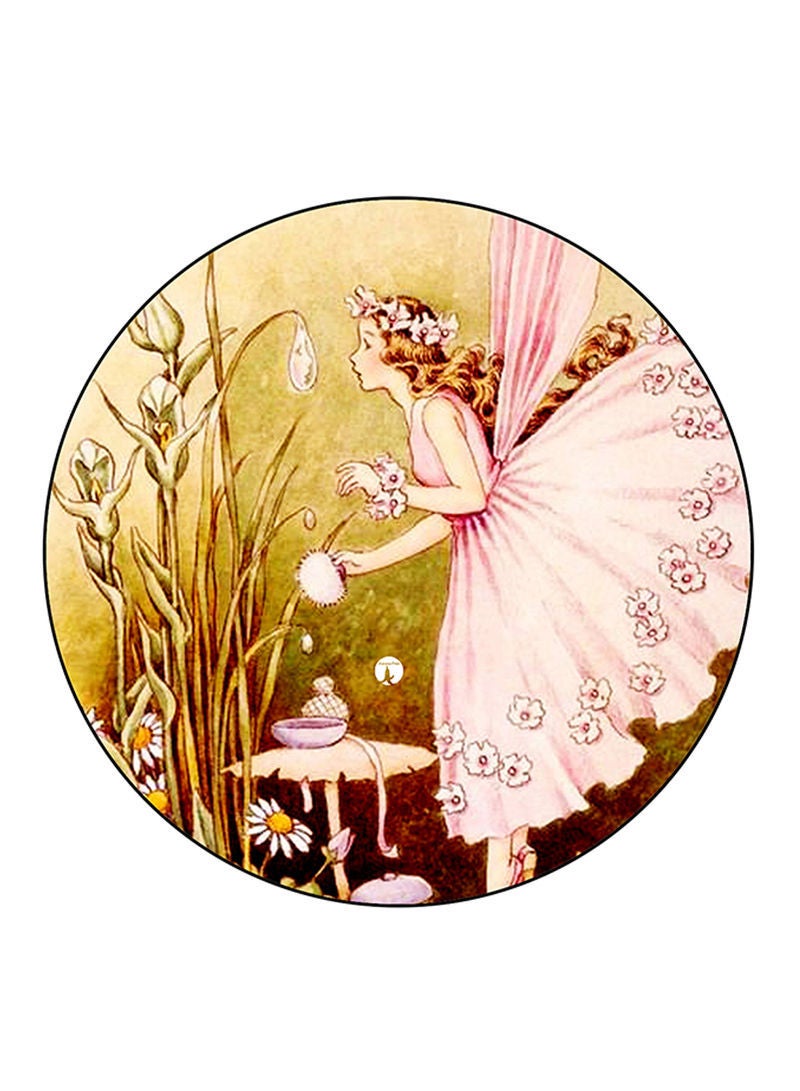 RKN Fairy Printed Fridge Magnet  Round  Multicolour - Image 1