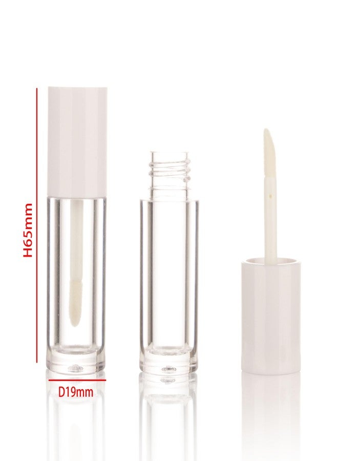 COSIDEA 40PCS Empty White Mini Lip Gloss Tubes 2.5ml 0.08 OZ lipgloss Tube with Wand Applicator for Lip oil tint bottles container - Image 2