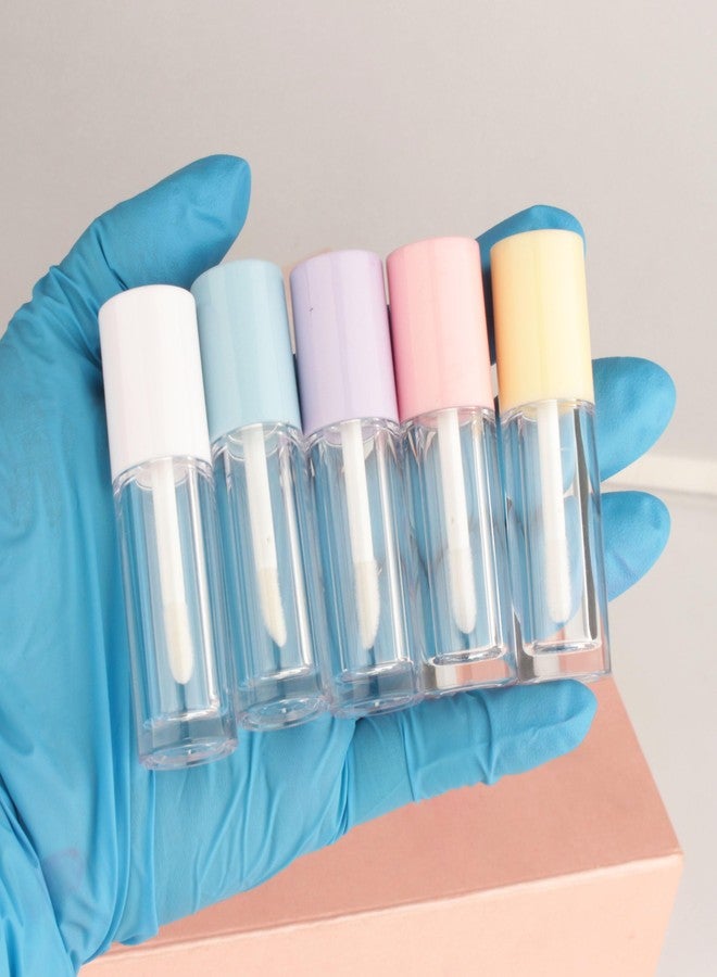 COSIDEA 40PCS Empty White Mini Lip Gloss Tubes 2.5ml 0.08 OZ lipgloss Tube with Wand Applicator for Lip oil tint bottles container - Image 3
