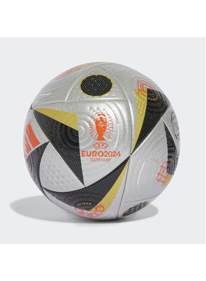 كرة قدم فاخرة، كرة قدم يورو 2024، الحجم والوزن الرسميين، أداء عالي للأماكن المغلقة/المفتوحة مع قبضة وتحكم ممتازين، كرة عالية الجودة، مقاس 5 - Image 1