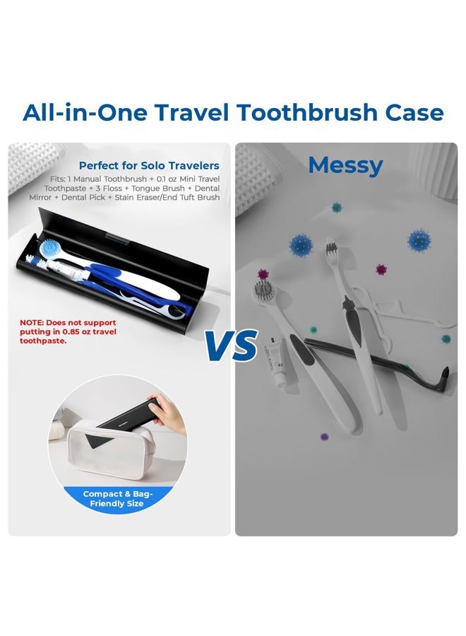 Oralphi Aluminium Toothbrush Case, black, Breite Version, 1 piece - Image 3