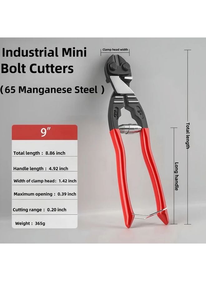 9 Inches Chrome Vanadium Wire Cutters Professional Industrial Labor Saving Spring - Image 1