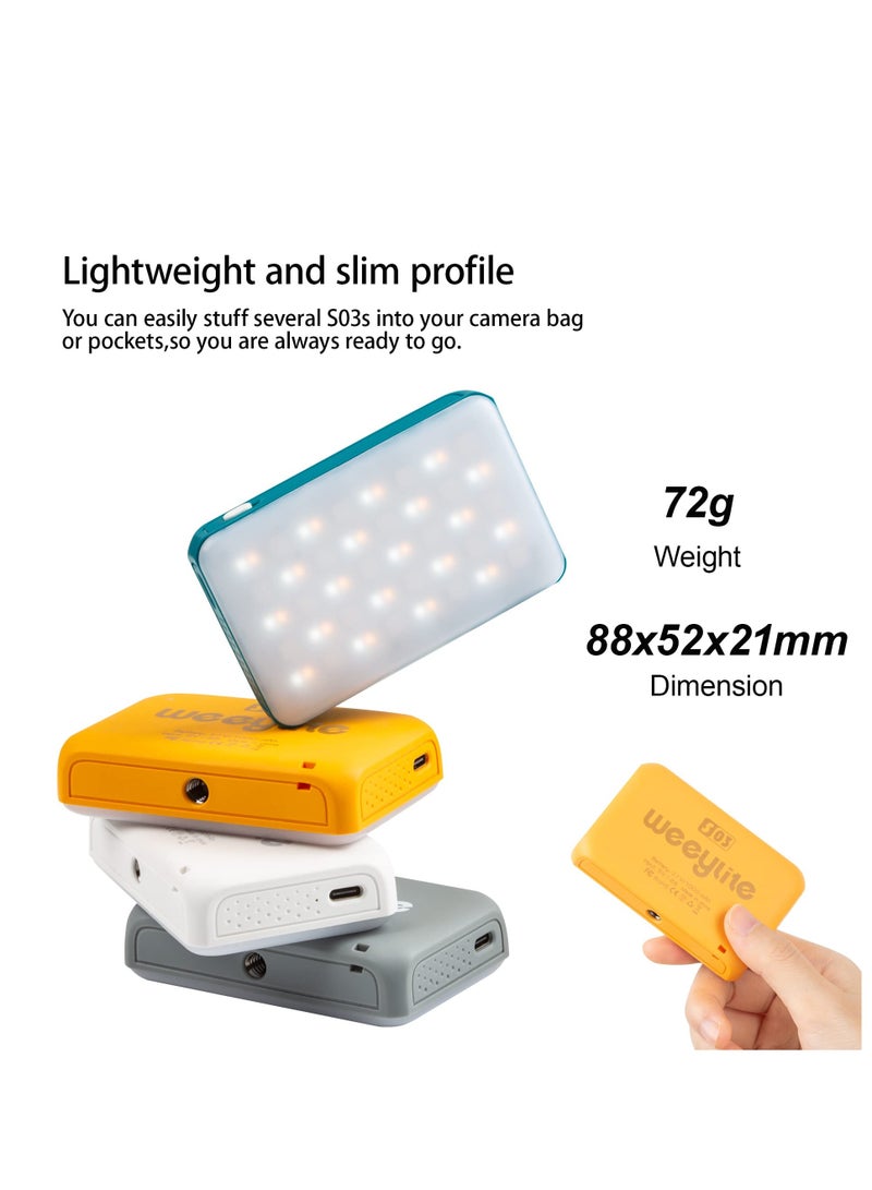 Excefore RGB Video Light, Bluetooth APP Control LED Camera Light 360° Full Color CRI95+ Dimmable 2800K-6800K Rechargeable Photography Lighting for DSLR, Conference, Vlog-Blue - Image 3