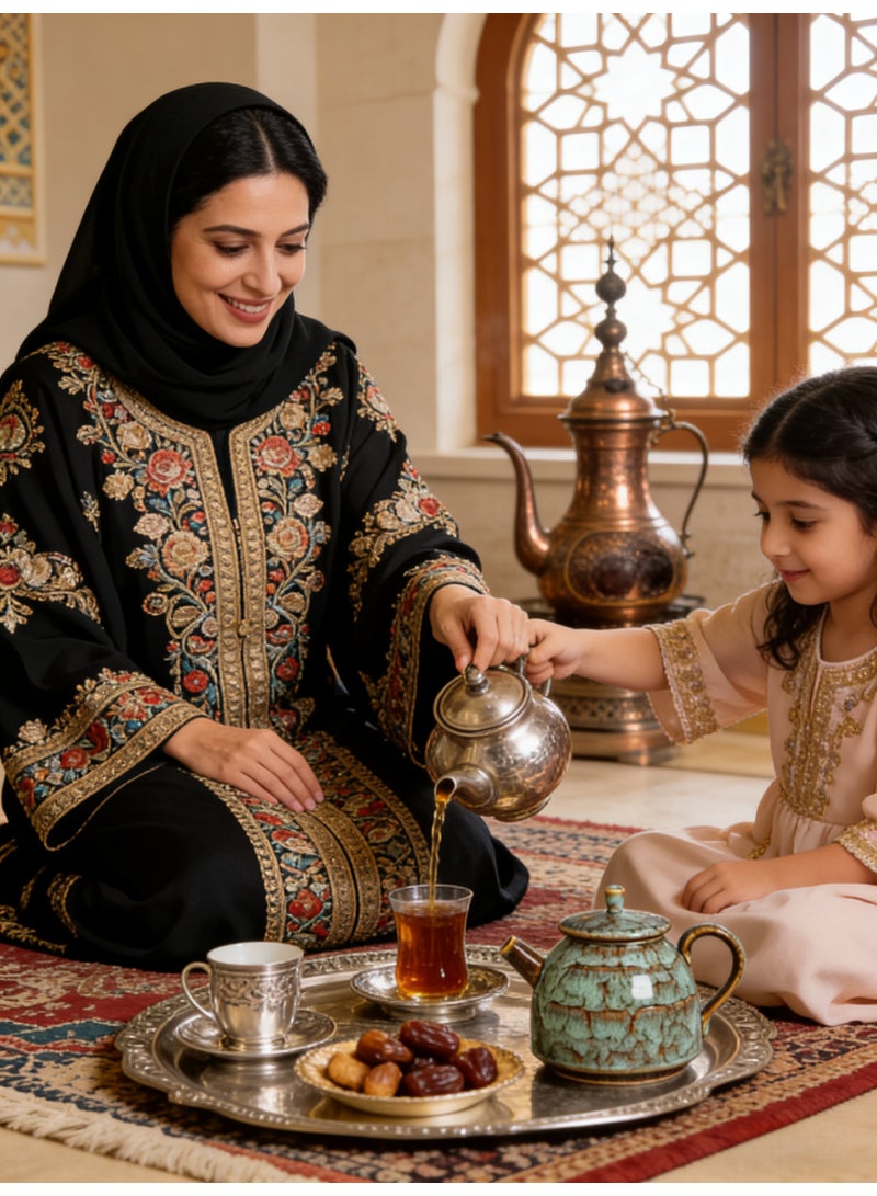 Anna 300ml Large Capacity Handmade RAK Ceramic Coffee and Tea Pot with Shimmering Tenmoku Glaze - Image 4