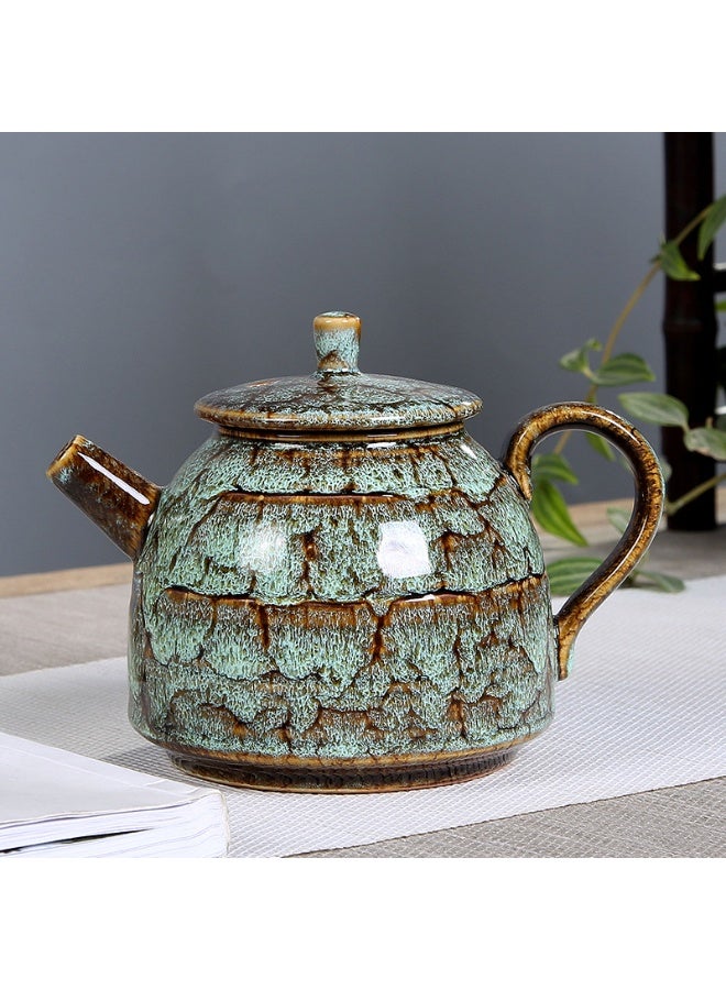 Anna 300ml Large Capacity Handmade RAK Ceramic Coffee and Tea Pot with Shimmering Tenmoku Glaze - Image 3