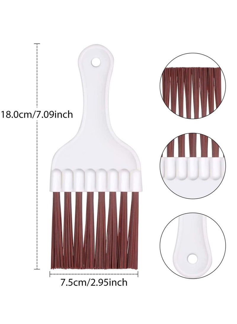 SYOSI Air Conditioning Cleaning Brush, Stainless Steel Air Conditioning Fin comb Whisk Brush Evaporator Cooler Repair Tool for Refrigerator Coil Cleaning Brush, 4 pieces - Image 5