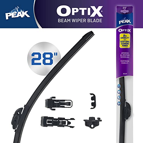 PEAK Optix Beam Wiper Blade, All-Weather Windshield Wiper Blade, Auto Replacement Part, 28", Pack of 1 - Image 2