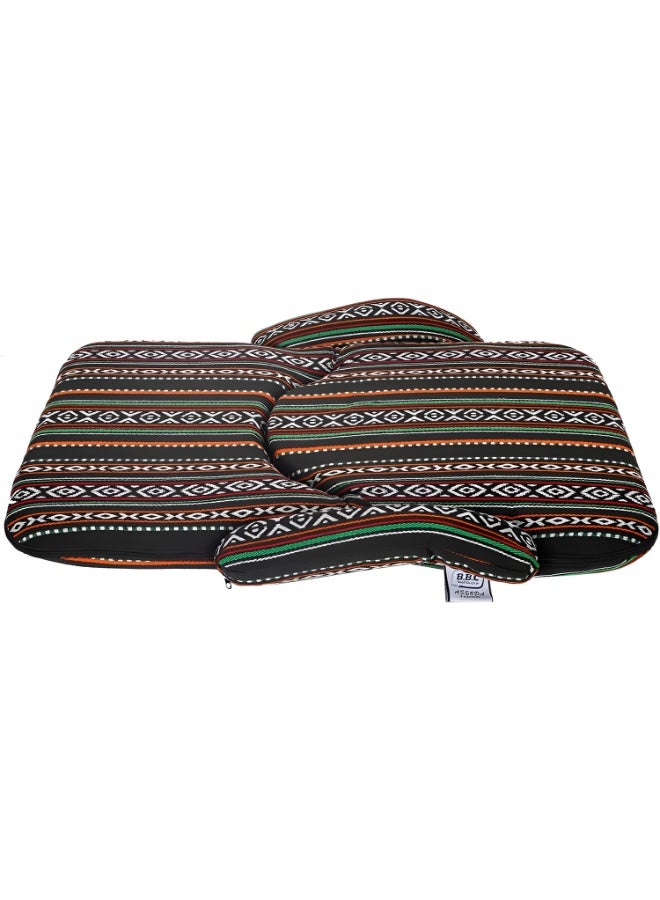 كادي ون كرسي أرضي قابل للطي مع مسند للذراعين، مقعد رحلات أرضي بزاوية ظهر قابلة للتعديل، كرسي تخييم اسفنجي مبطن مناسب للرحلات و التخييم و المناطق الخارجية و المنزل - Image 4