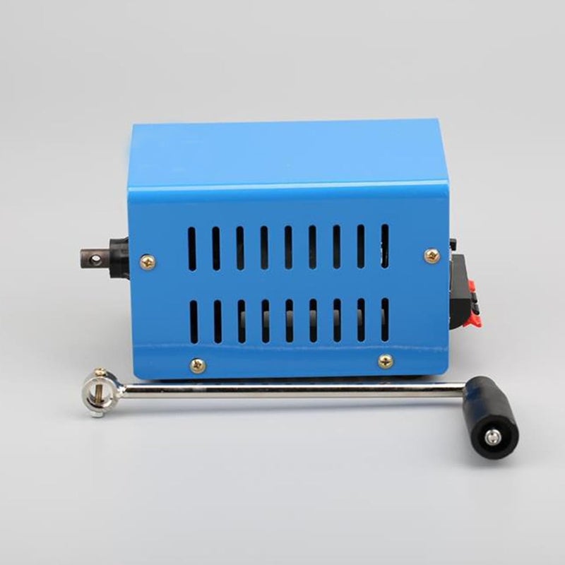 Home 3V-15V High Power Portable Generator, USB Charging 20W Low Noise Emergency hand cranked mobile for Outdoor Travel Camping Hiking Survival Activities(blue) - Image 4