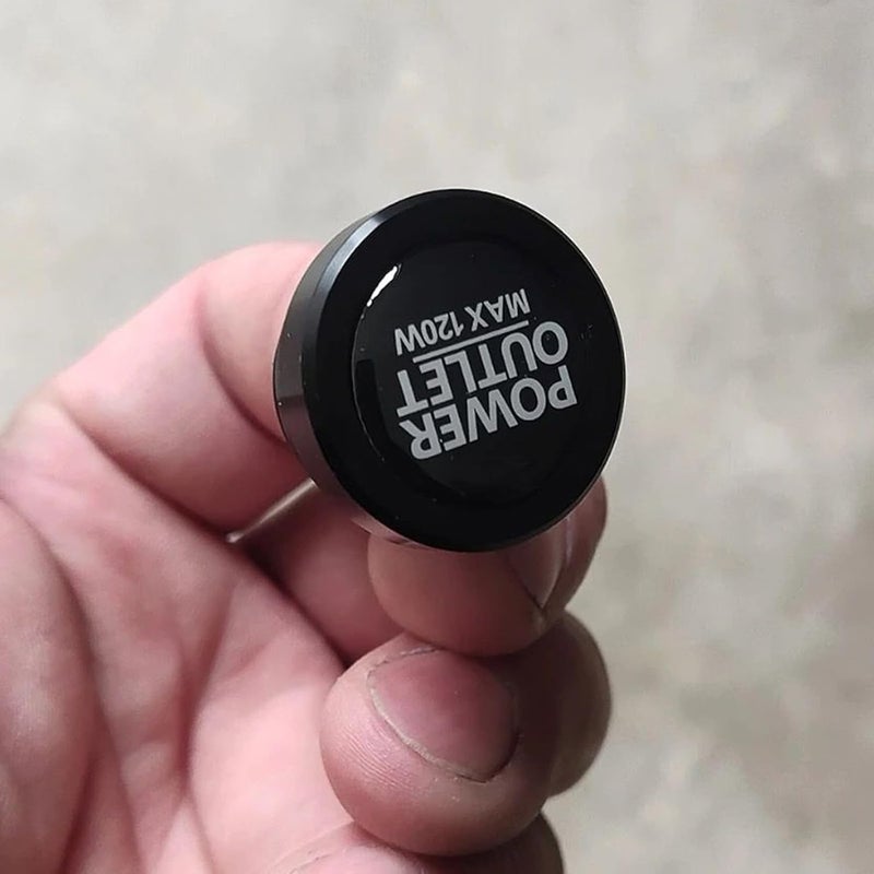 Black 12V Power Socket Plug Covers Aluminum Car Outlet Caps Easy Installation - Image 5