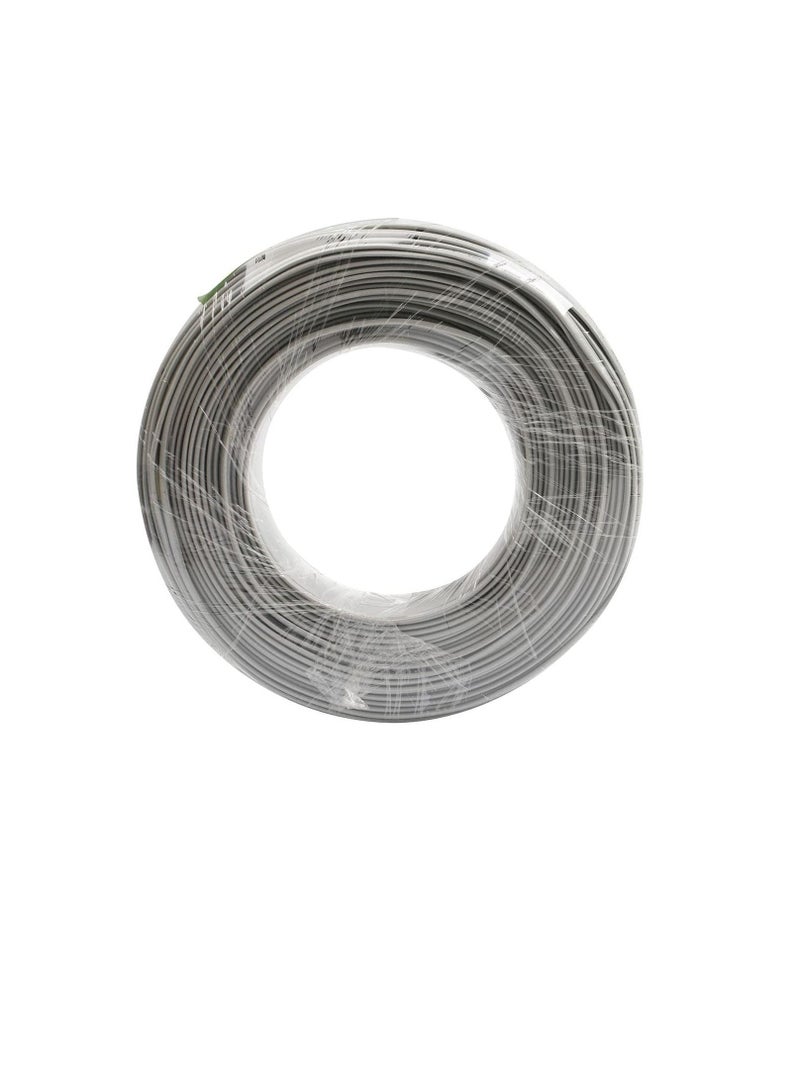Terminator Telephone cable 4 Core 100 Yards Conductor 7×0.12mm CCA Cable PVC 2.4mm x4.8mm (Grey) - Image 3