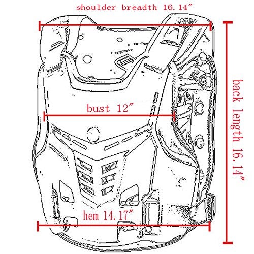 TINTON LIFE Knight Equipment Motocross Motorcycle Adult Chest Protector Vest Protector (White) - Image 2