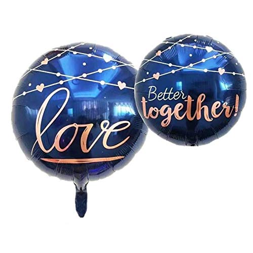 Balloonistics Love Better Together Round Double Side Foil Balloon 22 Inches Pack of 1 - Image 1