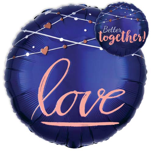 Balloonistics Love Better Together Round Double Side Foil Balloon 22 Inches Pack of 1 - Image 3
