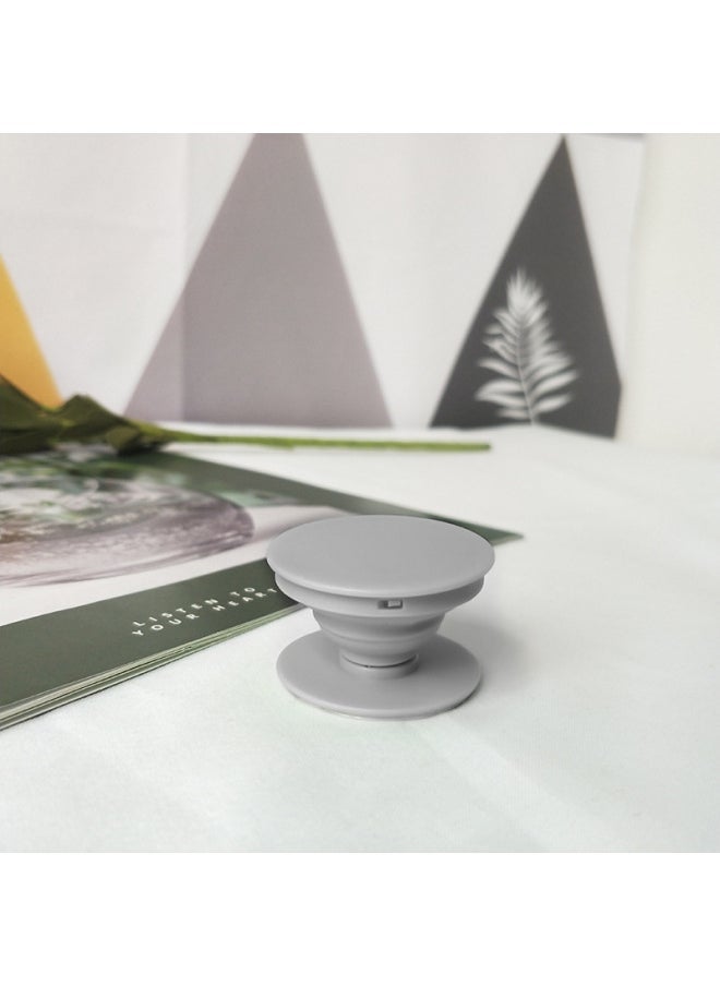 Generic - Cartoon Airbag Bracket Special-shaped Acrylic Printing Custom Desktop Lazy Telescopic Painted Epoxy Airbag Bracket-Color:Round Plane-gray (Environmentally Friendly Material)-Style:Bare Bracket-surface Cover With Foam Adhesive (double-sided Adhesive) - Image 1
