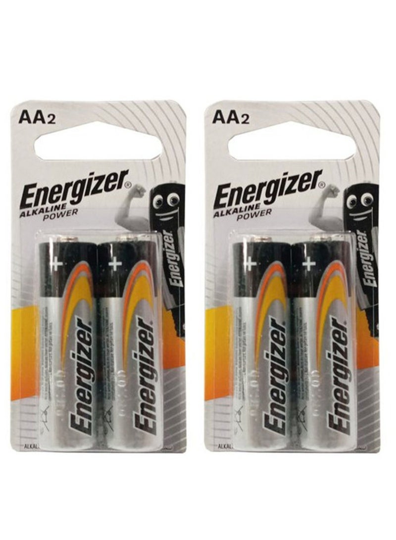 Energizer 2-Piece Max AA Batteries Silver/Black Pack Of 2 - Image 1