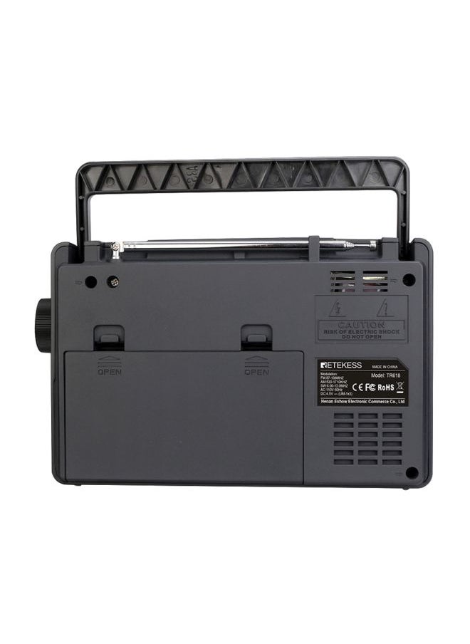 Generic Portable FM Radio TR618 Dark grey  - Image 2