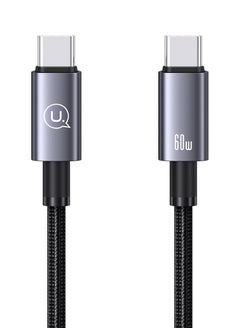 أوسامس كابل USB C، كابل USB-C إلى USB-C 2.0 مجدول من النايلون (C إلى C) متوافق مع iPhone 15/15 Plus/15 Pro/15 Pro Max وiPad Pro/Air/mini 6 وMacBook Pro/Air وGalaxy S23، هواوي P60، Xiaomi، إلخ-1.2M  - Image 1