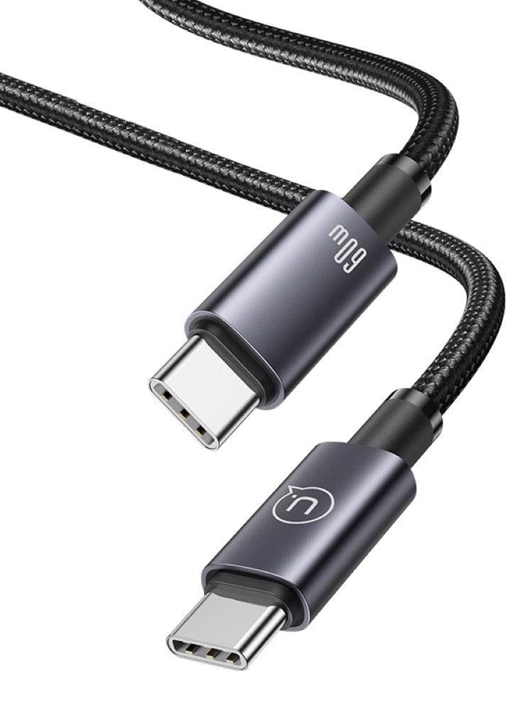 Usams USB C Cable, Nylon-Braided USB-C to USB-C 2.0 Cable (C to C) Compatible for iPhone 15/15 Plus/15 Pro/15 Pro Max, iPad Pro/Air/mini 6, MacBook Pro/Air, Galaxy S23, Huawei P60, Xiaomi, etc-1.2M - Image 2