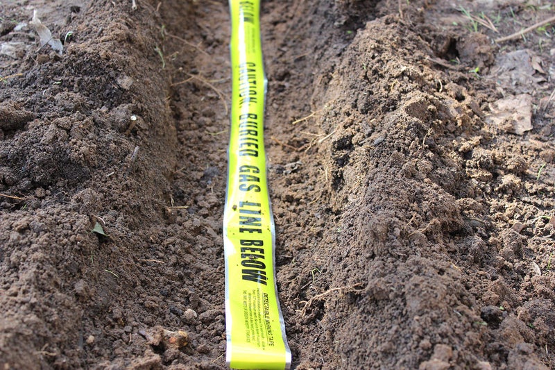 Swanson Tool Co. , Inc Swanson Tool Co DETY31005 3 inch by 1000 Foot 5 MIL Detectable Safety Tape "Caution Buried Gas Line Below" Yellow with Black Print - Image 3