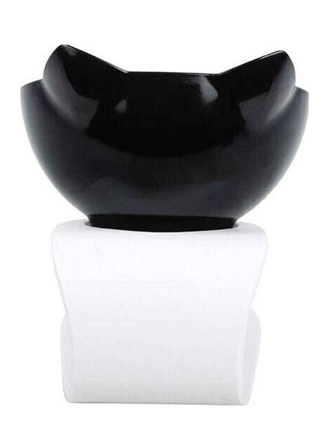 Single Cat Dog Elevated Bowls 15 degrees Tilted Raised Food Container With Stand (black) - Image 4