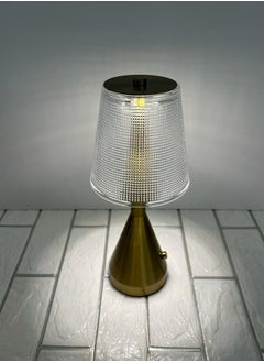 Transparent/gold dotted