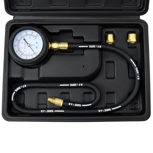 YSTOOL Oil Pressure Tester Kit Professional Oil Pressure Gauge Tool for Engine Diagnostic Test with Hose Adapters and Carry Case for Cars ATVs Trucks Use 0-100psi - Image 1