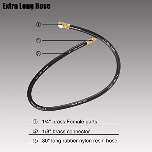 YSTOOL Oil Pressure Tester Kit Professional Oil Pressure Gauge Tool for Engine Diagnostic Test with Hose Adapters and Carry Case for Cars ATVs Trucks Use 0-100psi - Image 4