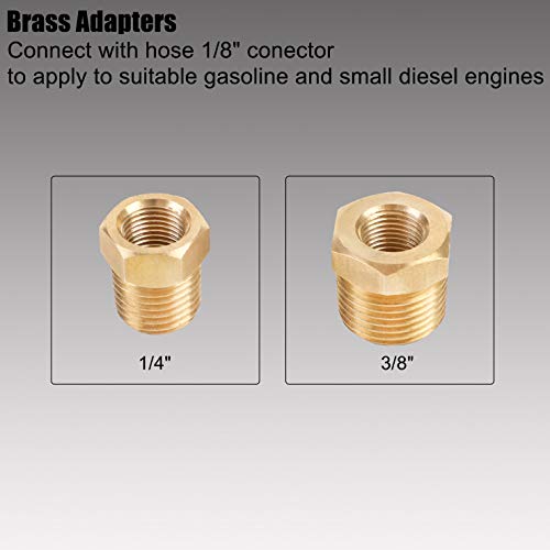 YSTOOL Oil Pressure Tester Kit Professional Oil Pressure Gauge Tool for Engine Diagnostic Test with Hose Adapters and Carry Case for Cars ATVs Trucks Use 0-100psi - Image 5